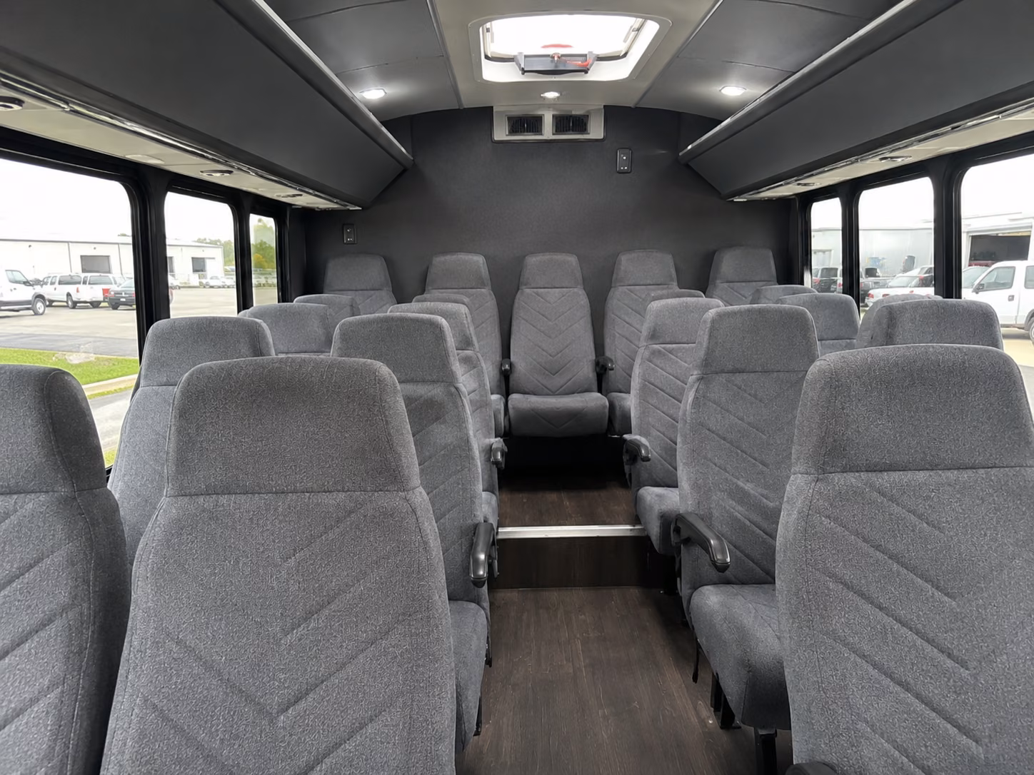 15 passenger minibus inside