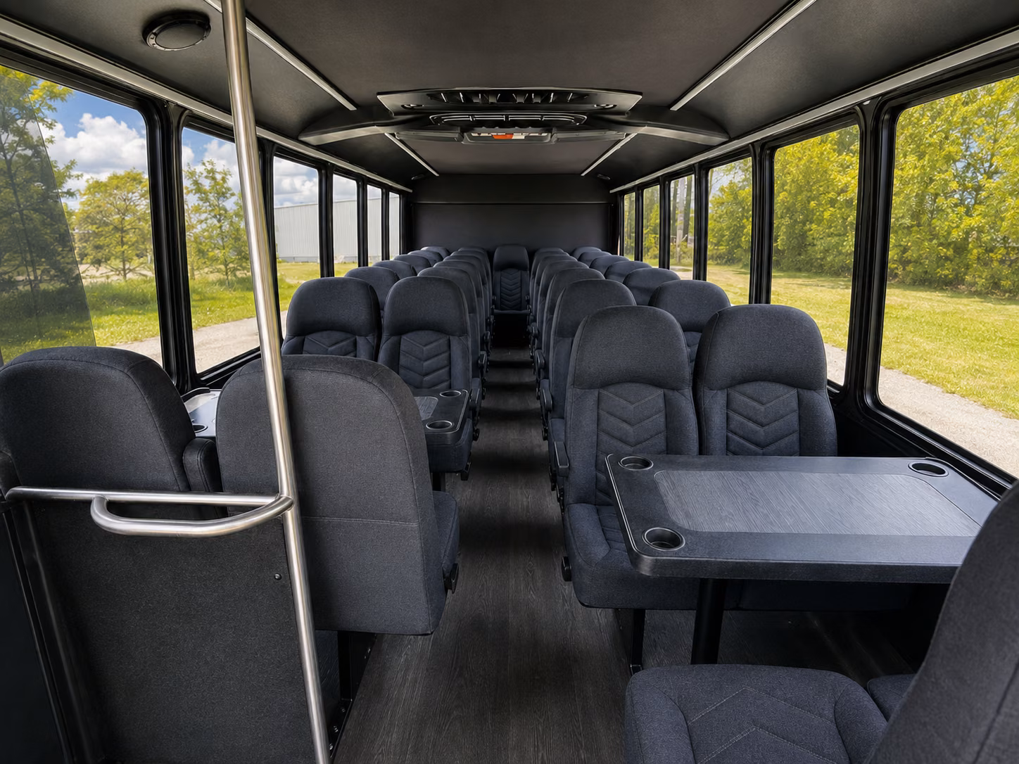macon wedding transportation onboard seating